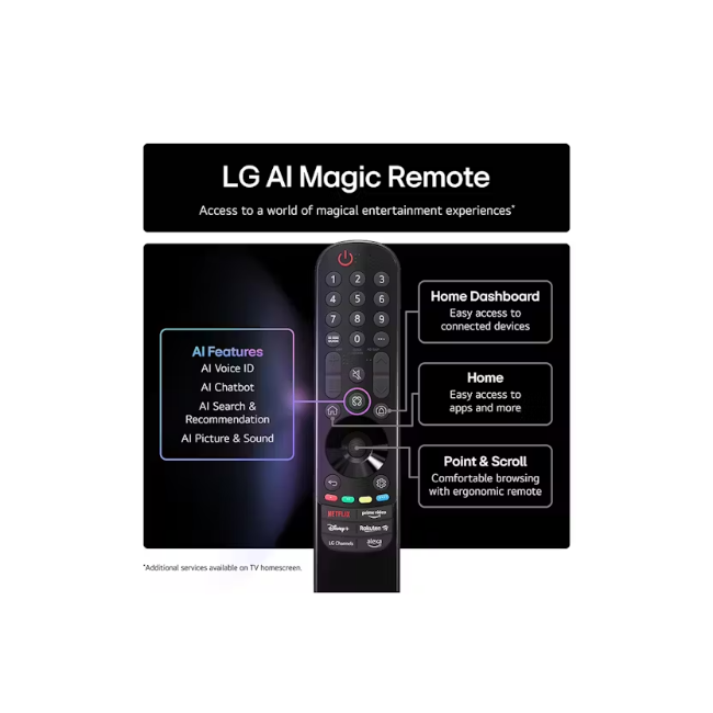 LG 65" OLED Evo Ai G5 4k Smart TV - Black | OLED65G56LS.AEK - Image 6