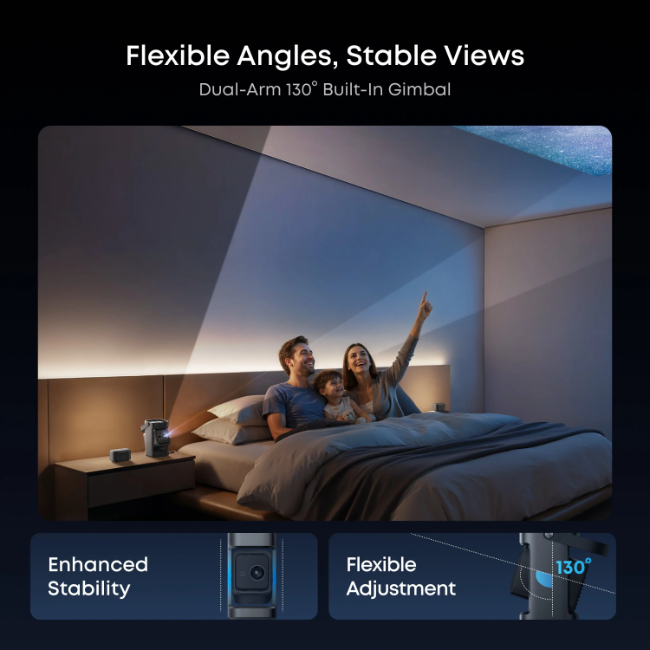 Soundcore Nebula P1 Portable Projector - Black | D2431211 - Image 4