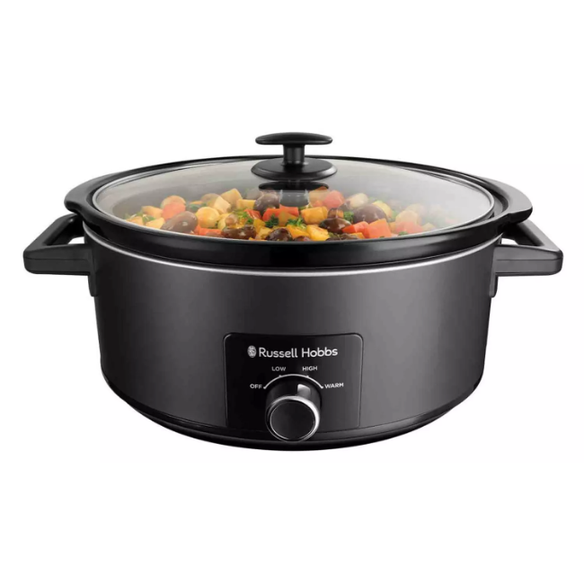 Russell Hobbs 7L Slow Cooker | Matte Black | 27720 - Image 4