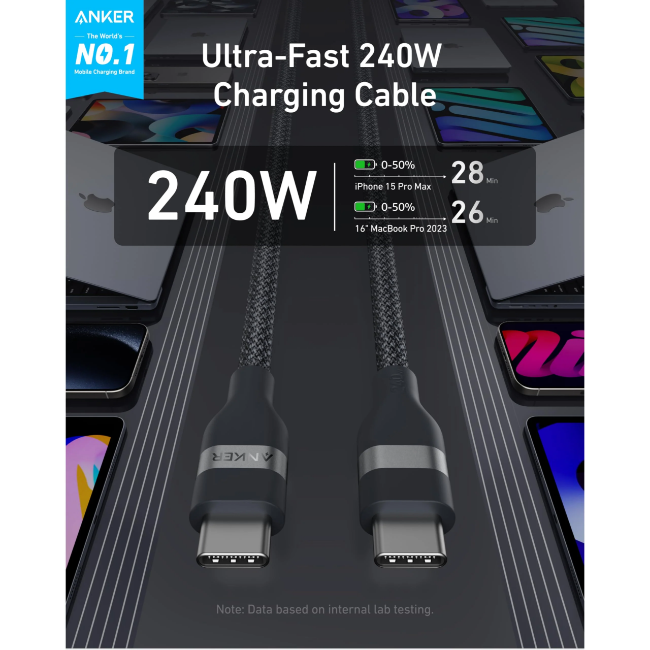 Anker USB-C Cable | 1 Meter | A82E2H11 - Image 2
