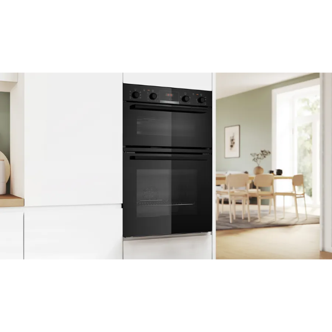 Bosch Series 4 Built-In Double Oven - Black | MBA533BB3B - Image 4