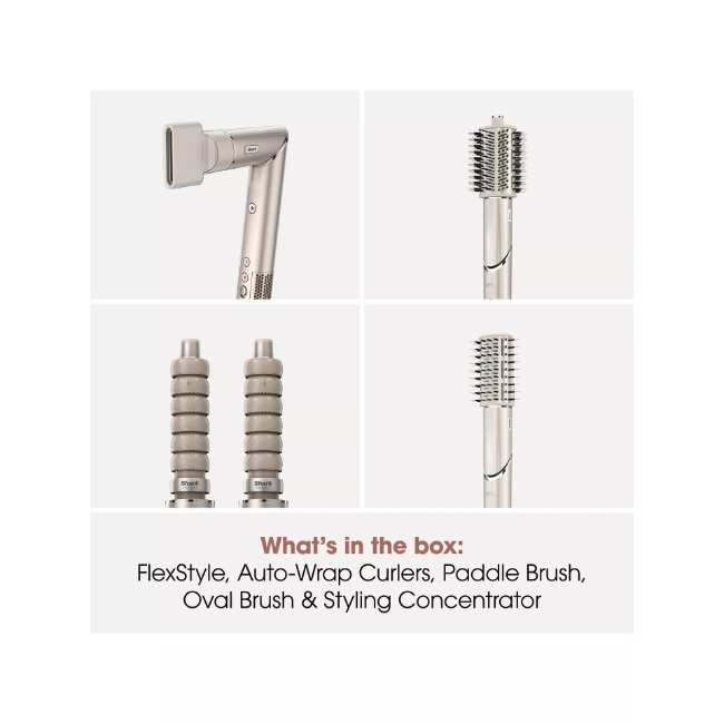 Shark FlexStyle 4-in-1 Air Styler & Hair Dryer - Stone | HD436SLUK - Image 3