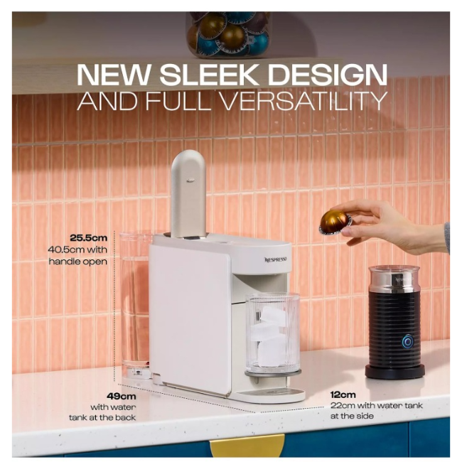 DeLonghi Nespresso Vertuo Up Pod Coffee Machine | ENV200.W - Image 2
