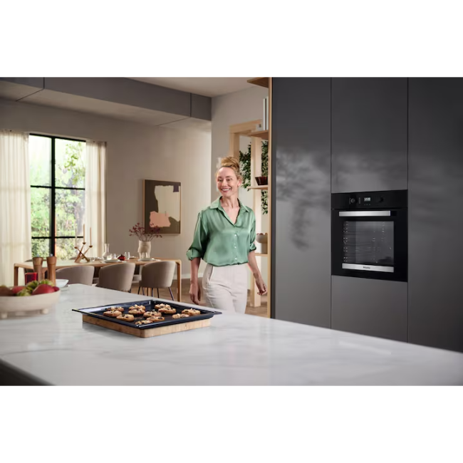 Miele Single Oven - Black and Steel | H2455B - Image 4