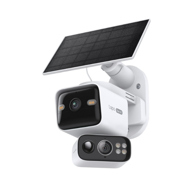 TP-Link Solar-Powered Dual-Lens Pan/Tilt Security Camera Kit | TC93DKIT