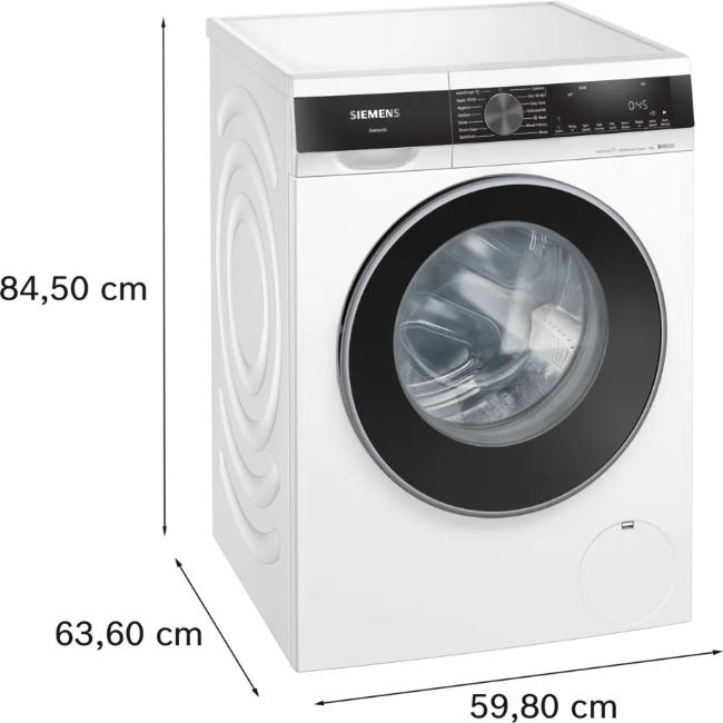 Siemens IQ500 Washing Machine 9 kg 1600 rpm - White | WG46G2Z1GB - Image 7