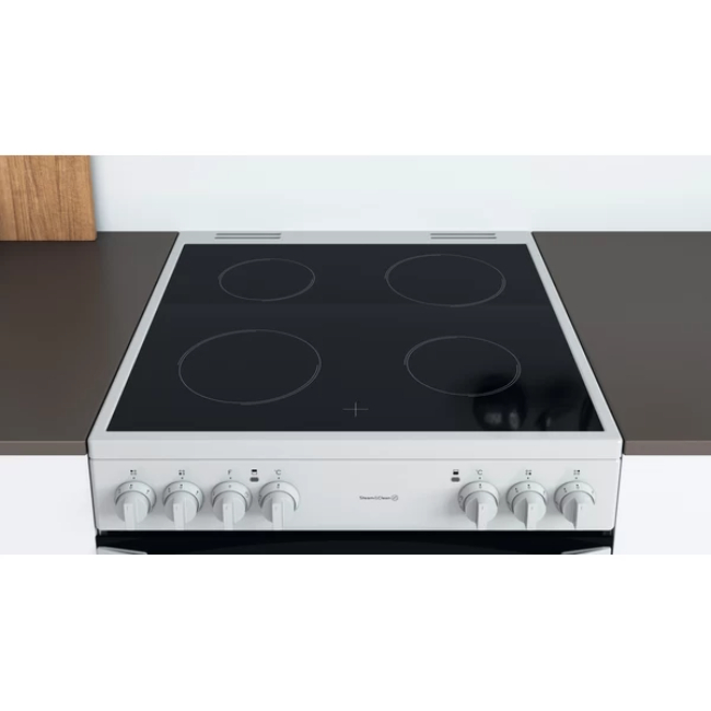Indesit 60cm Cooker with Ceramic Hob in White | ID67V9KMW/UK - Image 6
