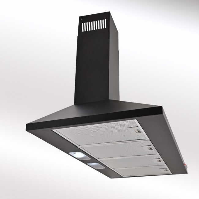 Luxair 90cm Chimney Cooker Hood - Black | LA-90-STD-BLK - Image 3