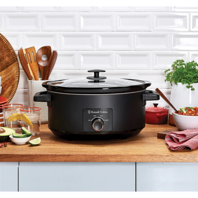 Russell Hobbs 7L Slow Cooker | Matte Black | 27720 - Image 2