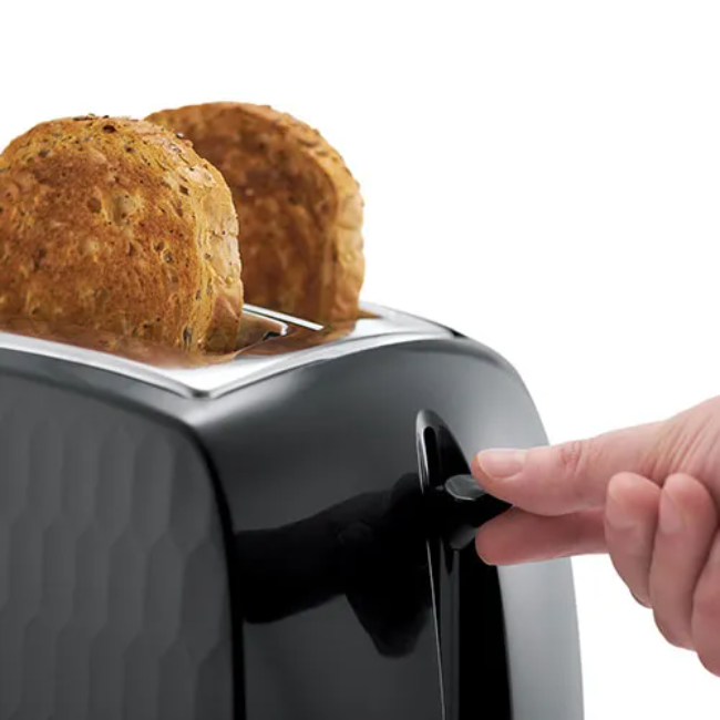 Russell Hobbs Honeycomb 2 Slice Toaster | Black | 26061 - Image 2