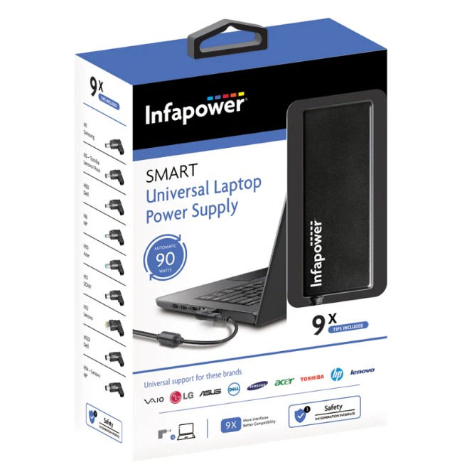 Infapower 90W Universal Laptop Charger | GVP034 - Image 1