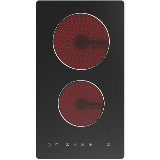 Cata Ceramic Domino Hob 30cm - Black | UBTC30FLCC - Image 2