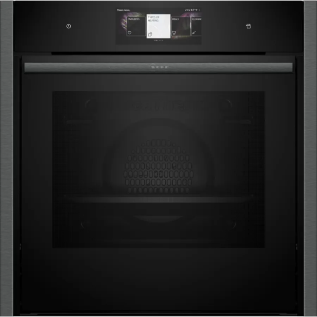 Neff N 90 Built-In Single Oven with Added Steam Function - Graphite Grey | B64VT73G0B