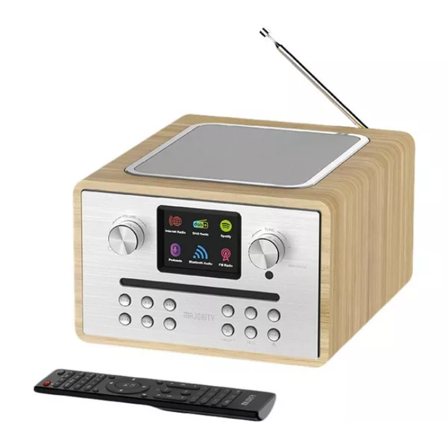 Majority Homerton 2 Internet DAB and FM Radio - Oak | 1000002806