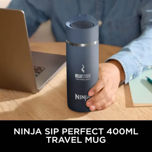 Ninja Sip Perfect Travel Mug | 400ml | Navy | DW1603EUUKNV - Image 2