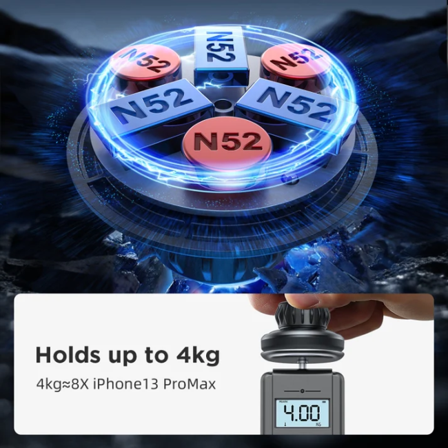 Joyroom Magnetic Car Phone Mount-  Black | HL-ZS356D - Image 3