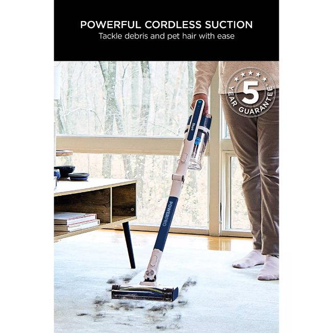 Shark PowerPro Cordless Stick Vacuum, with Anti Hair Wrap & Floor Detect - Navy Metallic | IZ380UK - Image 5