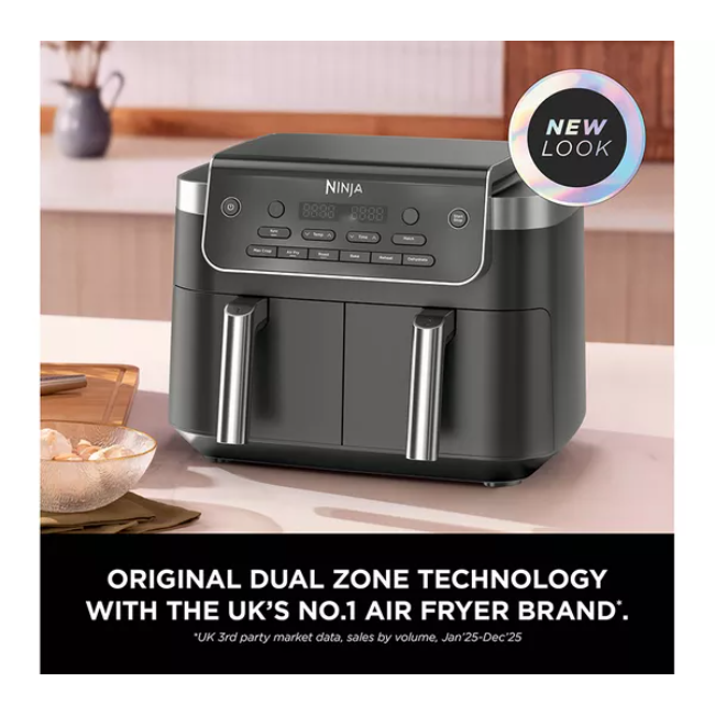 Ninja DualZone 7.6l 2-Drawer Air Fryer | DZ801UK - Image 2