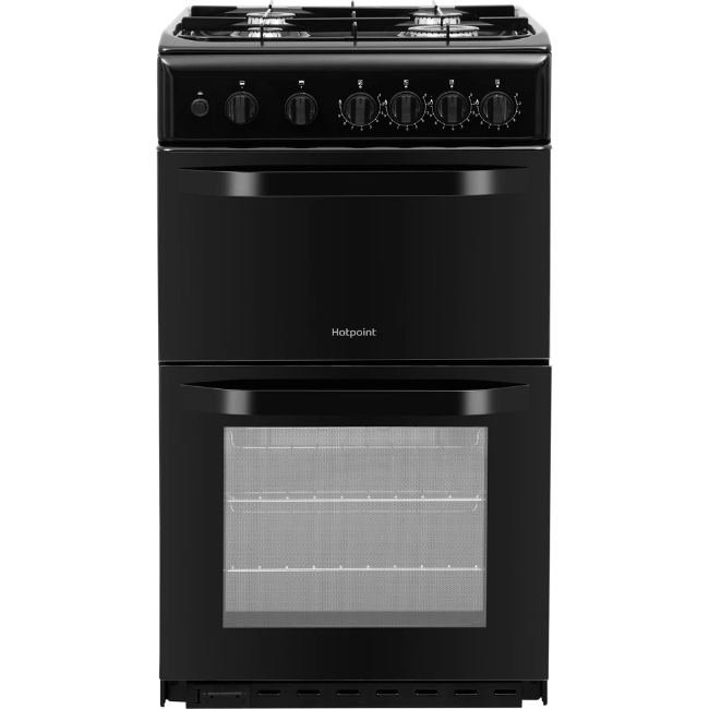 Hotpoint 50cm Gas Cooker -  Black | HD5G00KCBUK Hotpoint 50cm Gas Cooker -  Black | HD5G00KCBUK
