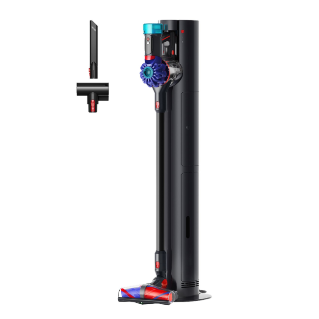 Dyson V10 Konical Cordless Vacuum + Auto-Emptying Dock - Black & Purple | 594028-01