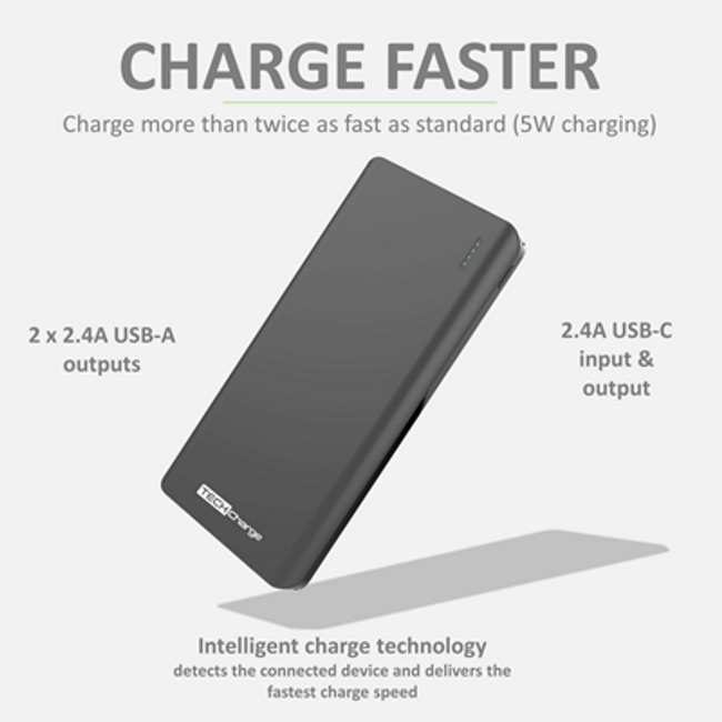 TechCharge Powerbank 10000mAh 3 Port | TC1751 - Image 2