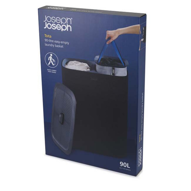 Joseph Joseph  Tota&#x2122; 90-litre Laundry Separation Basket - Black | 50004JJ - Image 5
