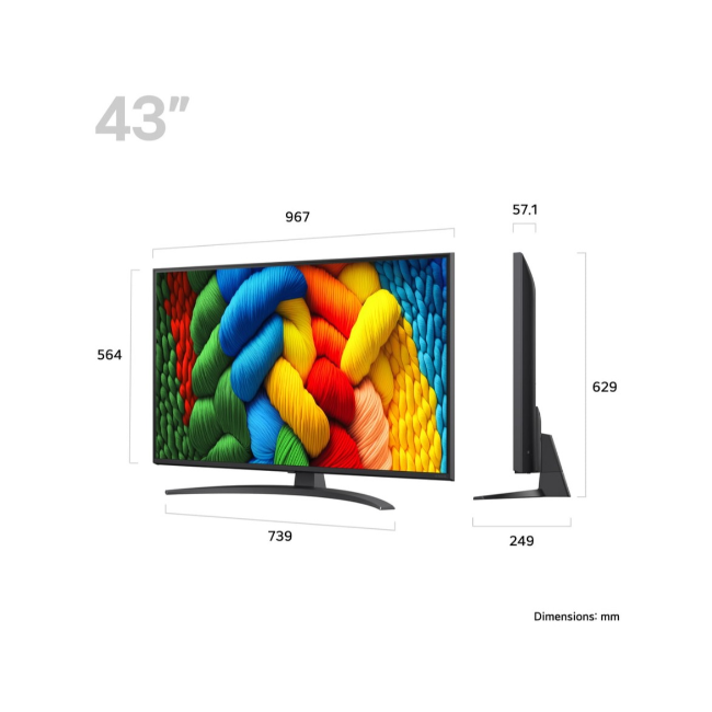 LG 43" NanoCell Ai NANO81 4k Smart Tv | 43NANO81A6A.AEK - Image 10