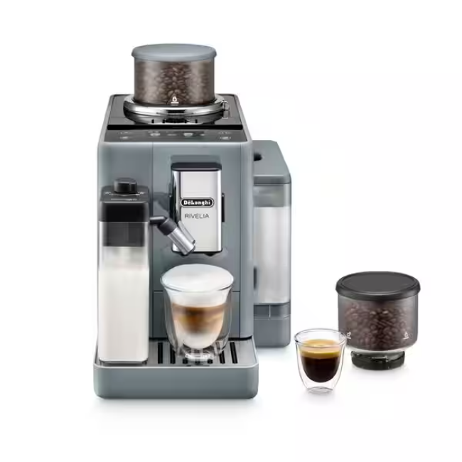 Delonghi Rivelia Automatic Coffee Machine - Pebble Grey | EXAM440.55.G Delonghi Rivelia Automatic Coffee Machine - Pebble Grey | EXAM440.55.G
