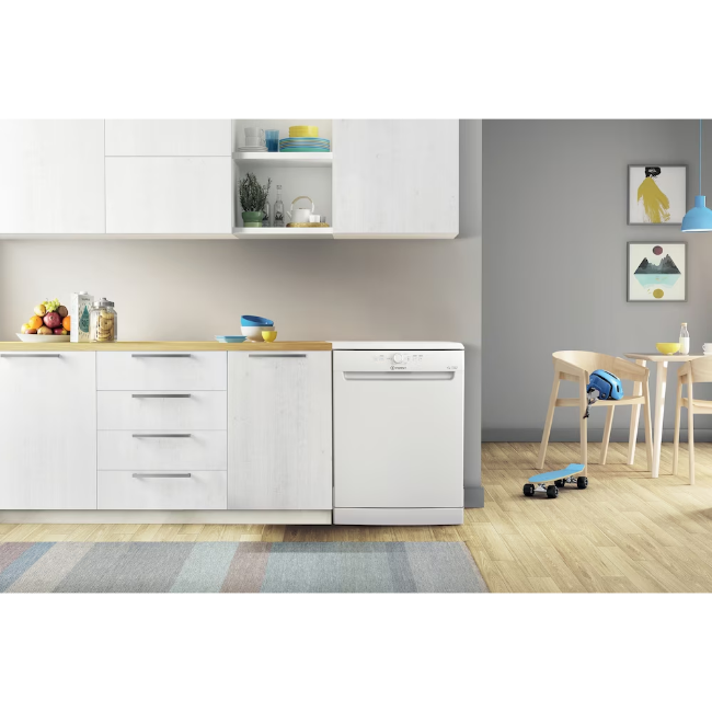Indesit Freestanding 14 Place Dishwasher - White | D2FHK26 - Image 5