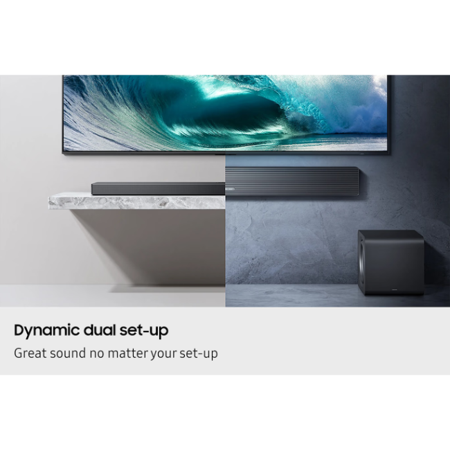 Samsung Q-Series 5.1.2ch Soundbar with Subwoofer & Rear Speakers - Black | HW-QS750F-XU - Image 9