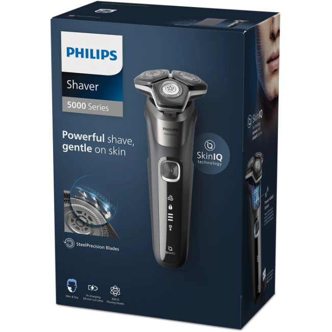 Philips Wet & Dry Electric Shaver Series 5000 - Carbon Grey | S5887-10 - Image 4