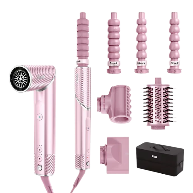 Shark FlexStyle IonCurl Hair Styler and Dryer - Pink | HD850UKPK