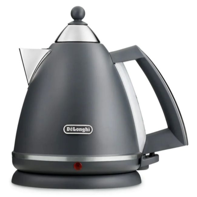 Delonghi Argento Silva 1.7L Kettle | Grey | KBX3016.GY - Image 1 Delonghi Argento Silva 1.7L Kettle | Grey | KBX3016.GY - Image 1
