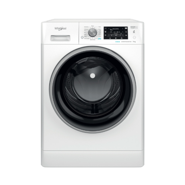 Whirlpool 6TH SENSE Washing Machine 9kg 1400sp - White |  FFD9489BSVUK - Image 1 Whirlpool 6TH SENSE Washing Machine 9kg 1400sp - White |  FFD9489BSVUK - Image 1
