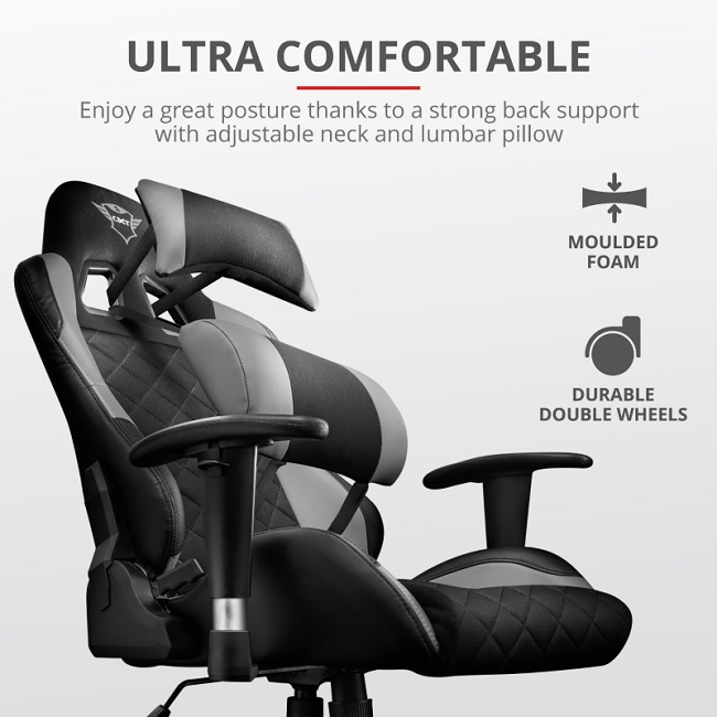 TXT 707G Resto Gaming Chair - Grey T22525 - Image 3