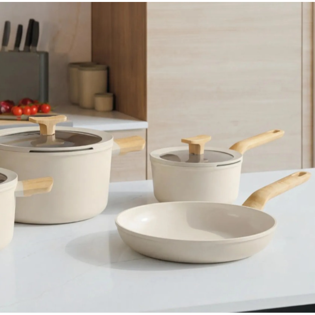 BergHoff 7 Piece Cookware Set Balance | Cream | 3950720 - Image 2