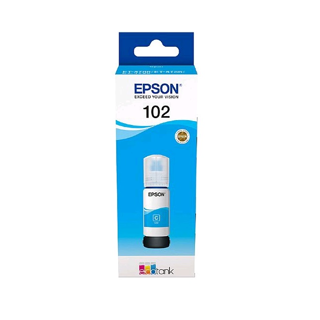 Epson 102 ECOTANK CYAN INK BOTTLE Epson 102 ECOTANK CYAN INK BOTTLE