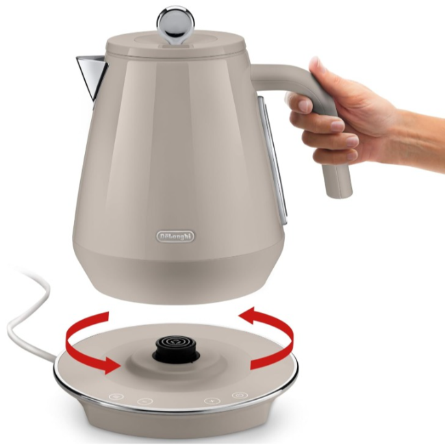 DeLonghi Eclettica Special Tea Kettle | Beige | KBY3011.BG - Image 5
