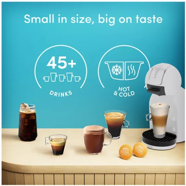 DeLonghi Nescafé Dolce Gusto Mini Me 2 Ice Bundle Coffee Machine | White | EDG335.W2CAPS - Image 5