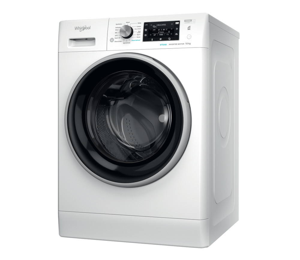 Whirlpool 10KG 1350 Spin Washing Machine - White | FFD 10469 BSV UK - Image 3