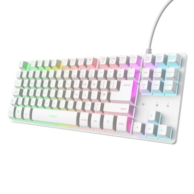 Trust GXY833 Thado V2 Keyboard | White | T25898 - Image 2