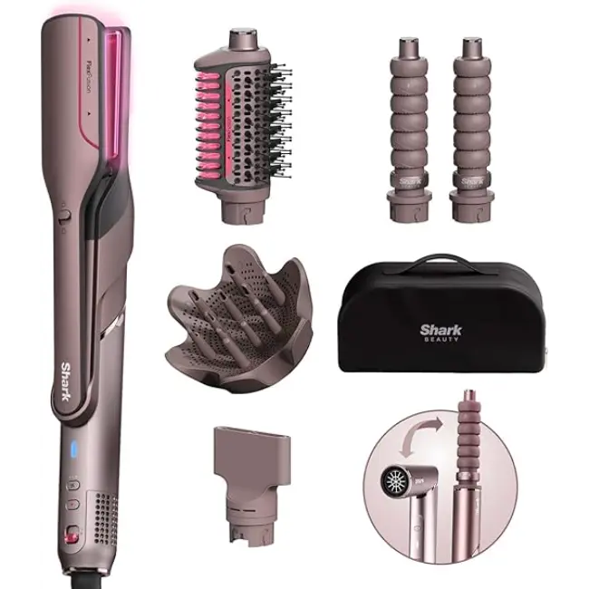 Shark FlexFusion Straight 5-in-1 Air Styler, Dryer & Straightener | HD652SUK - Image 2