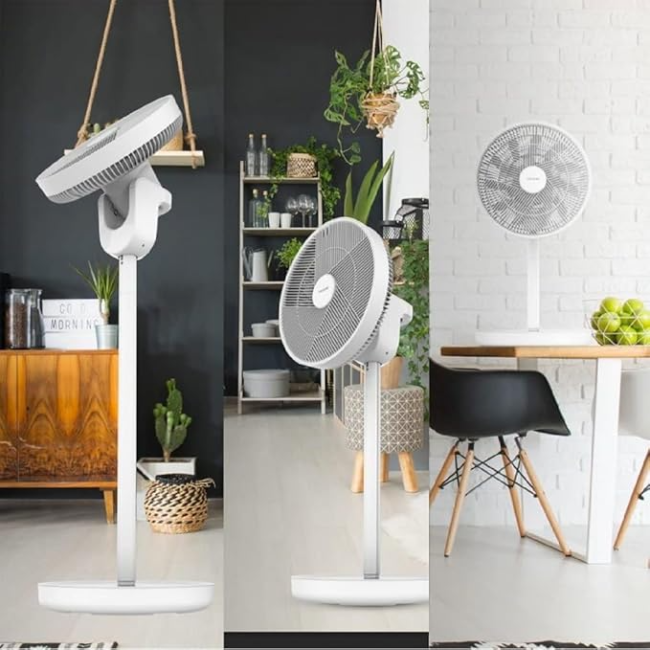 Cecotec EnergySilence 2600 Sunflower Portable 3-in-1 Battery Fan - White | 0824433 - Image 3