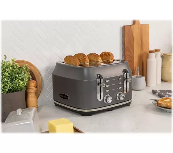 Rangemaster Classic 4 Slice Toaster - Grey | RMCL4S201GY - Image 3