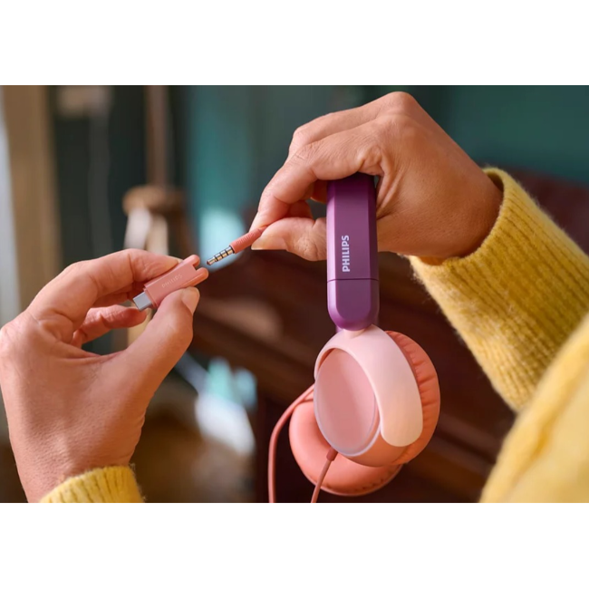 Philips Kids' On-Ear Headphones | Purple | TAK2000MP - Image 4