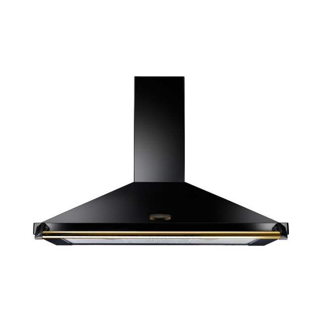 Rangemaster Hood 110cm - Black & Brass | CLAHDC110BB