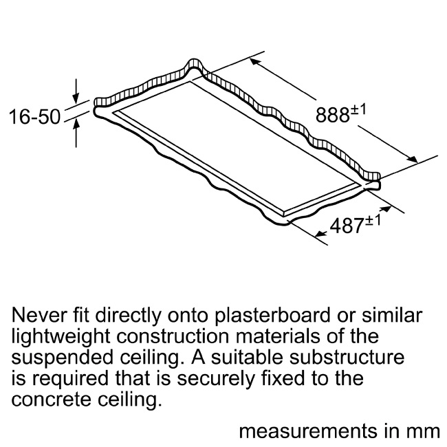 Bosch 90cm Ceiling Hood DRC97AQ50B - Image 2