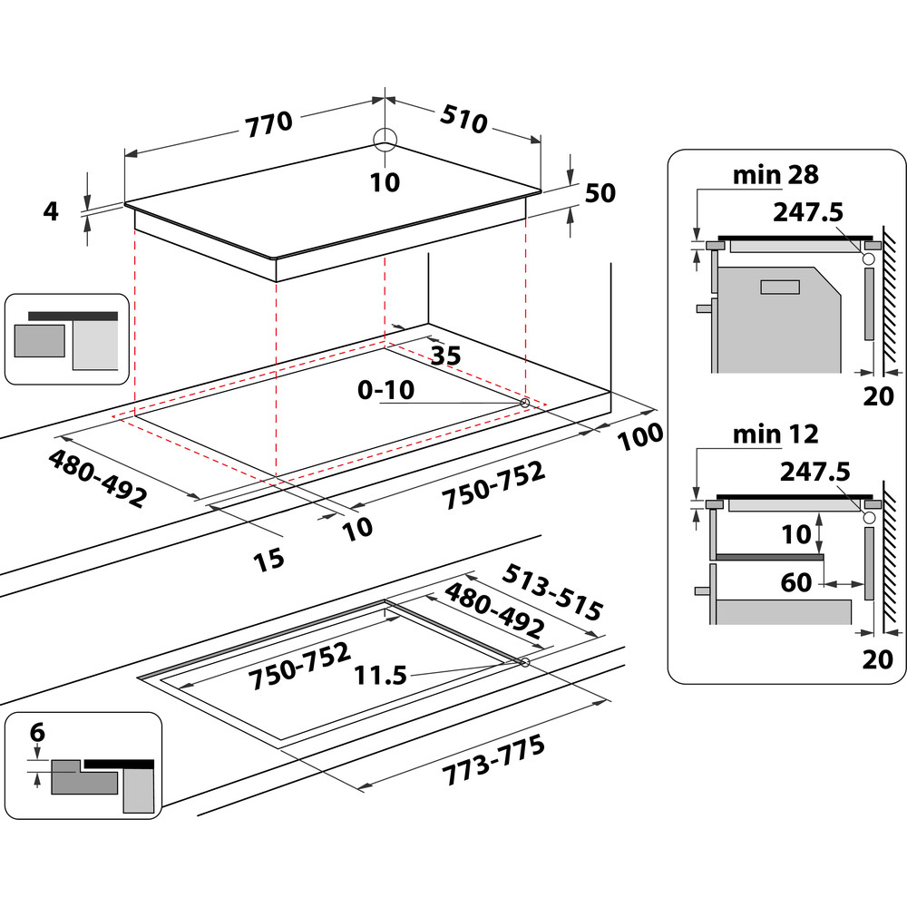 Whirlpool 77cm Induction Hob with CleanProtect | WFS1577CPNE - Image 9