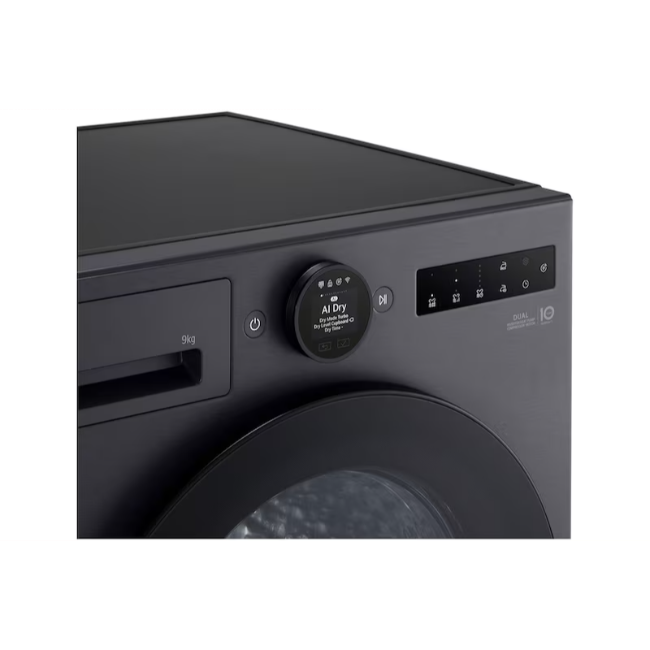 LG 9kg DUAL Inverter Heat Pump™ Tumble Dryer Series 7 - Black | RHX7009TBB - Image 7
