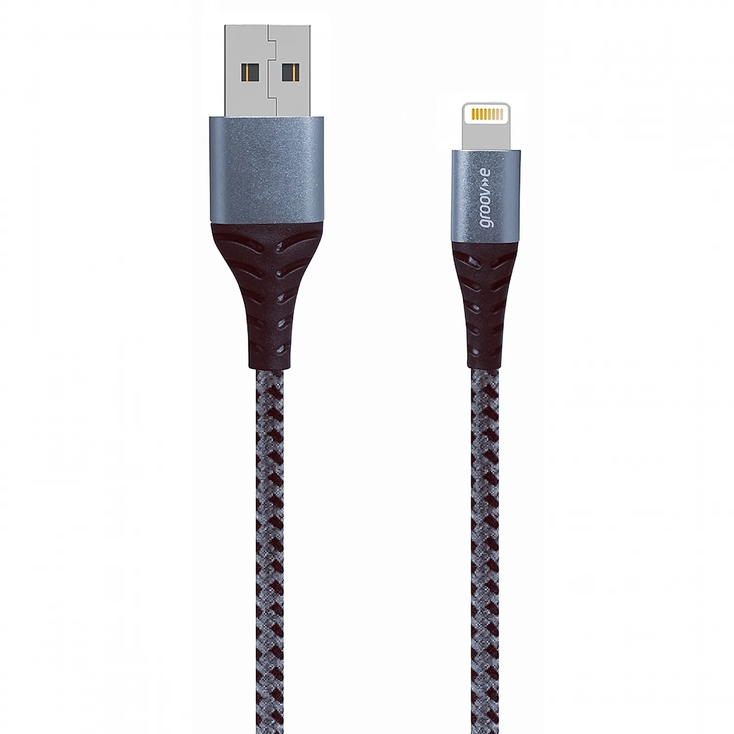 Groove Lightning To USB-A Braided Charging Cable 1M | GVMA043SG - Image 2
